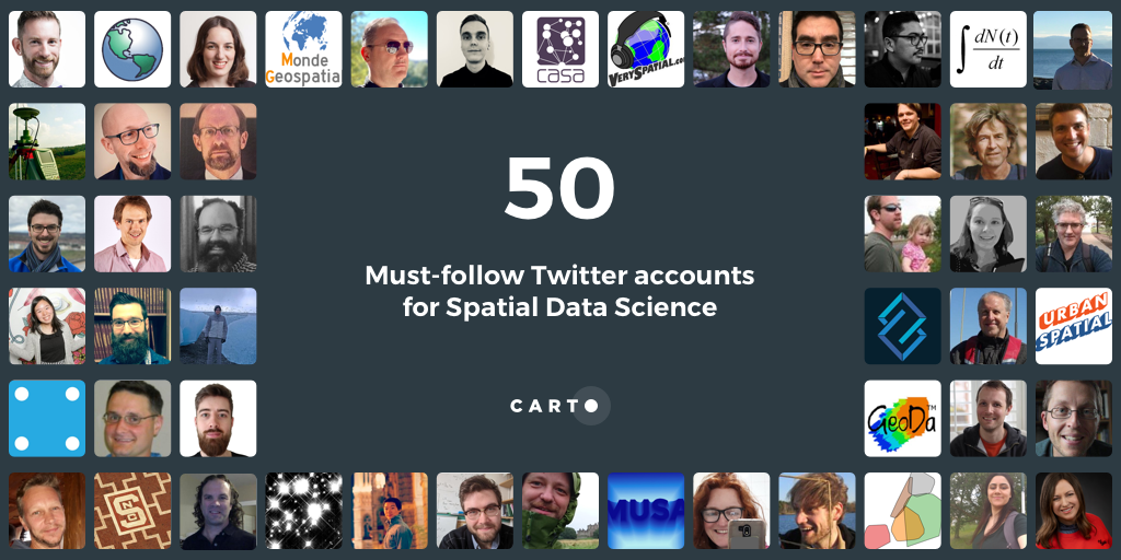 Must-Follow Twitter Accounts for Spatial Data Science