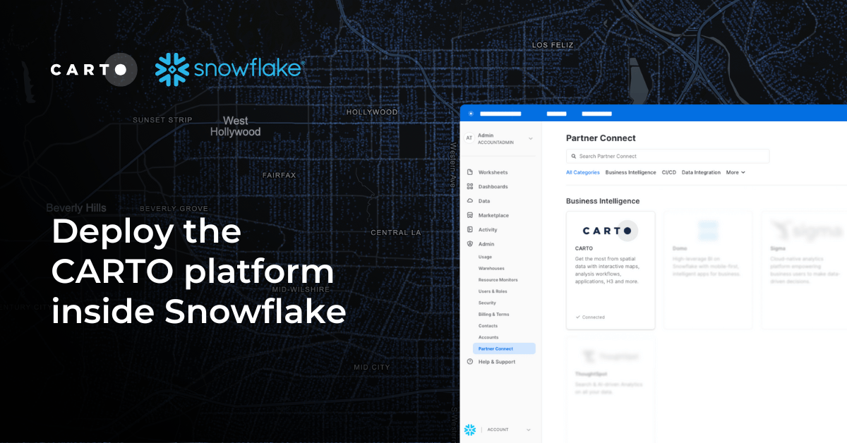 Deploy CARTO inside Snowflake using Container Services